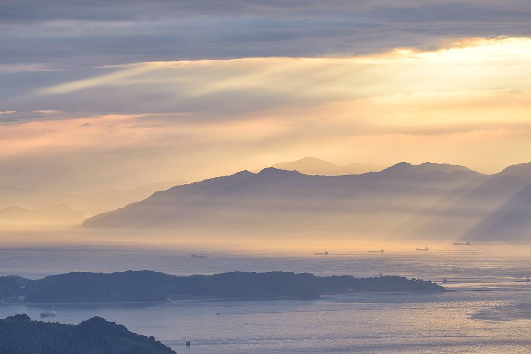 Sunset's last rays of #light 
#Shikoku #Sunset #Japan